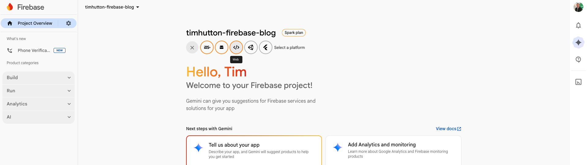 Firebase Project Overview
